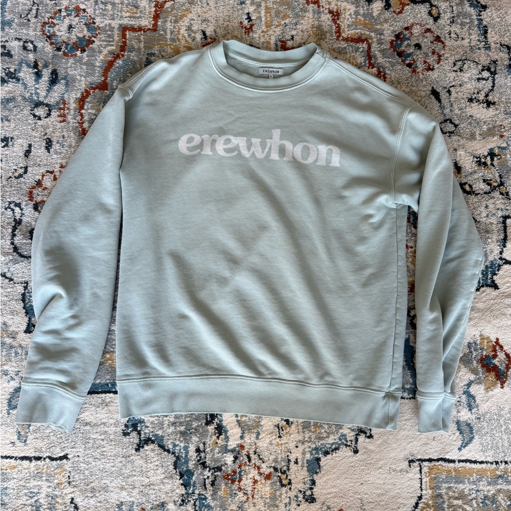 Erewhon Medium Men’s Mint Green Crewneck Sweatshirt